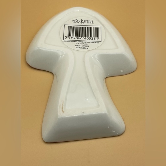 Calico Trinket Tray, Mushroom, New - Picture 4 of 4